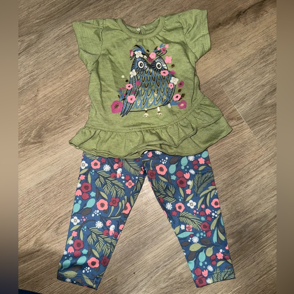 Never worn 12 m owl outfit